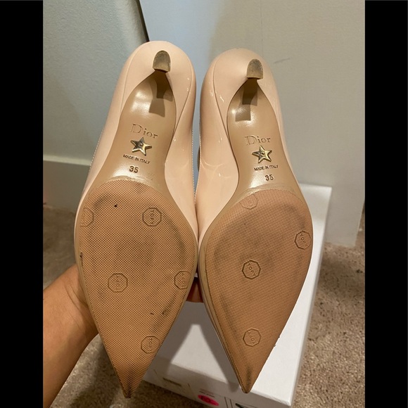 Christian Dior ankle straps pointe kitten heels 35 - Picture 6 of 6